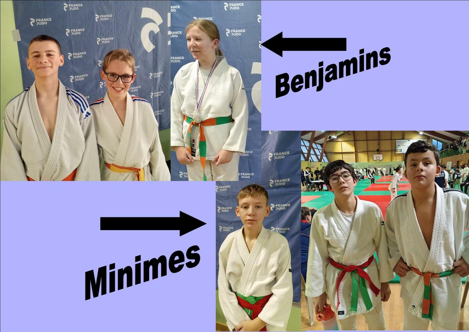 District benjamins / Coupe départementale minimes. Résultats